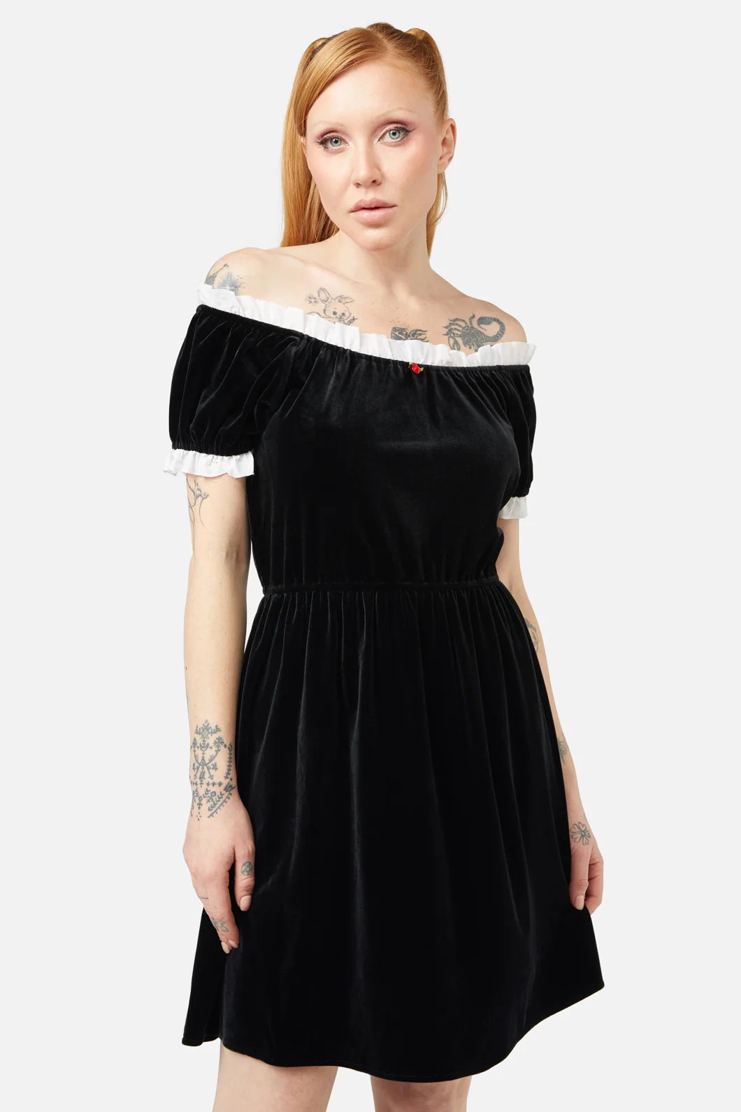 Discord Velvet Mini Dress