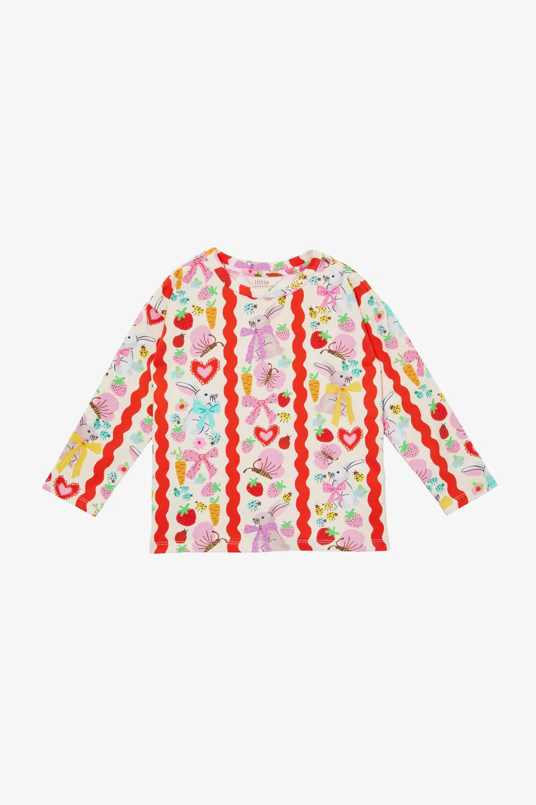 Bunny Stripe Kids LS Tee