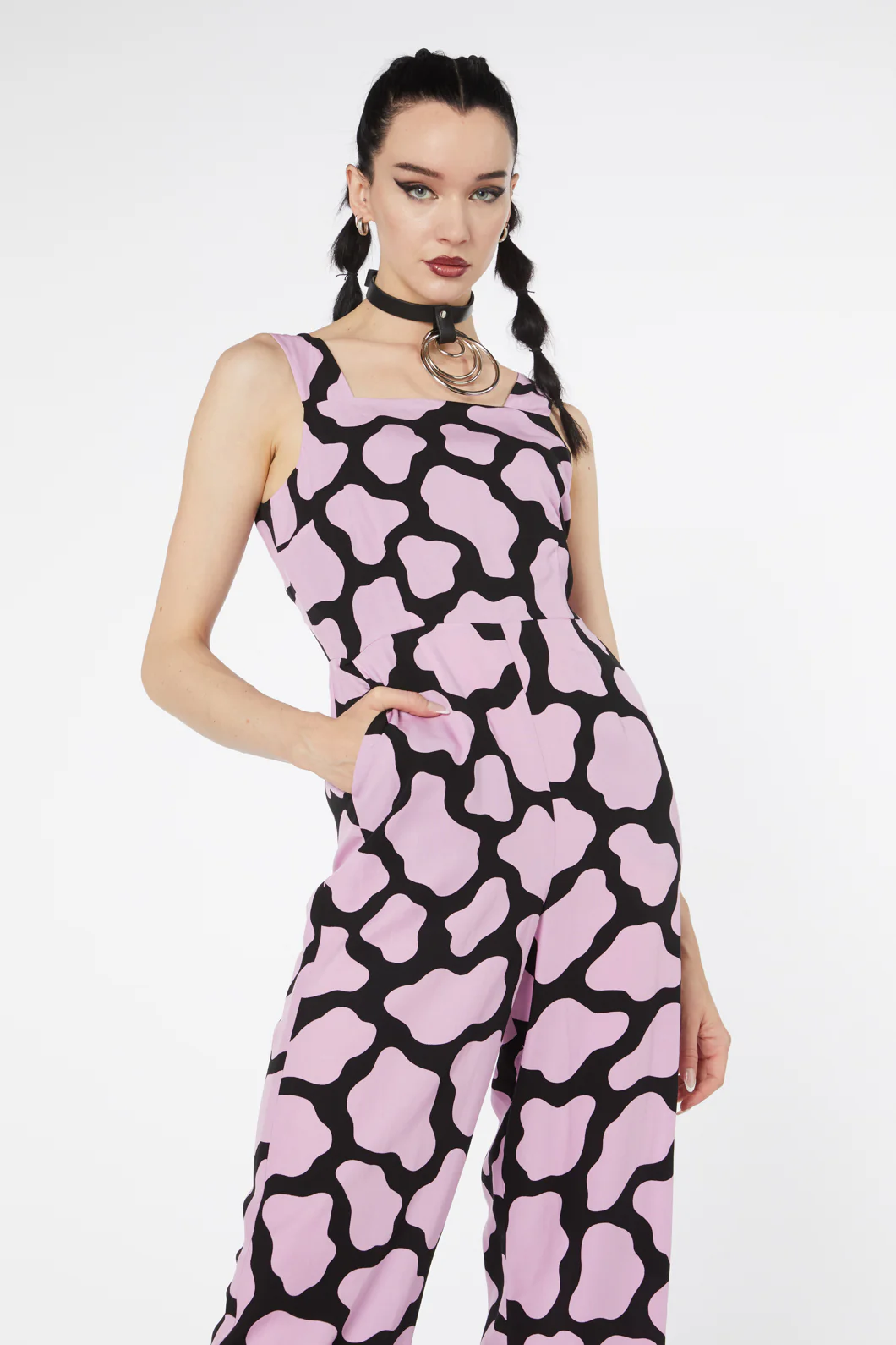 Skip Geo Wide Leg Jumpsuit