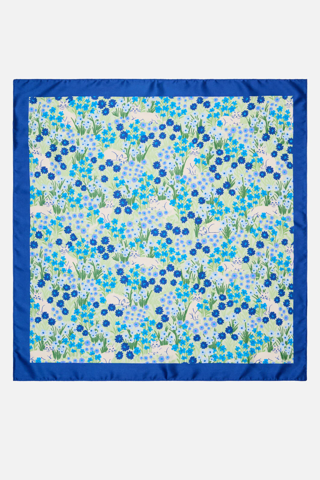 Cat & Flora Satin Scarf