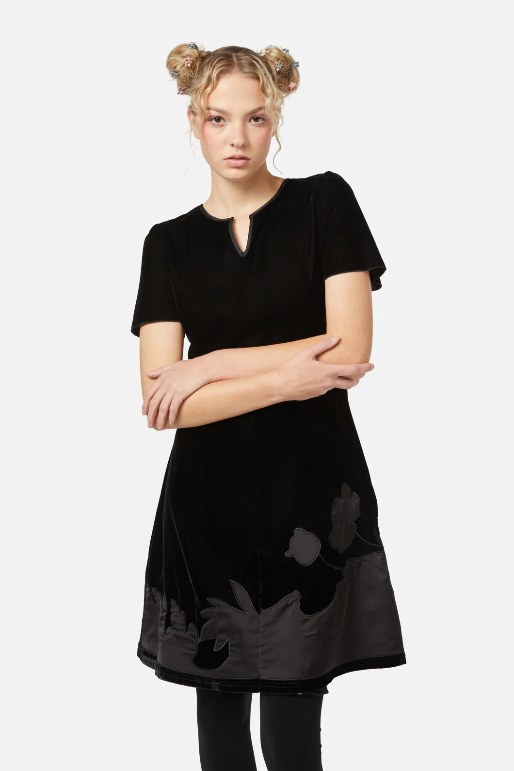 Still Life Velvet Dress