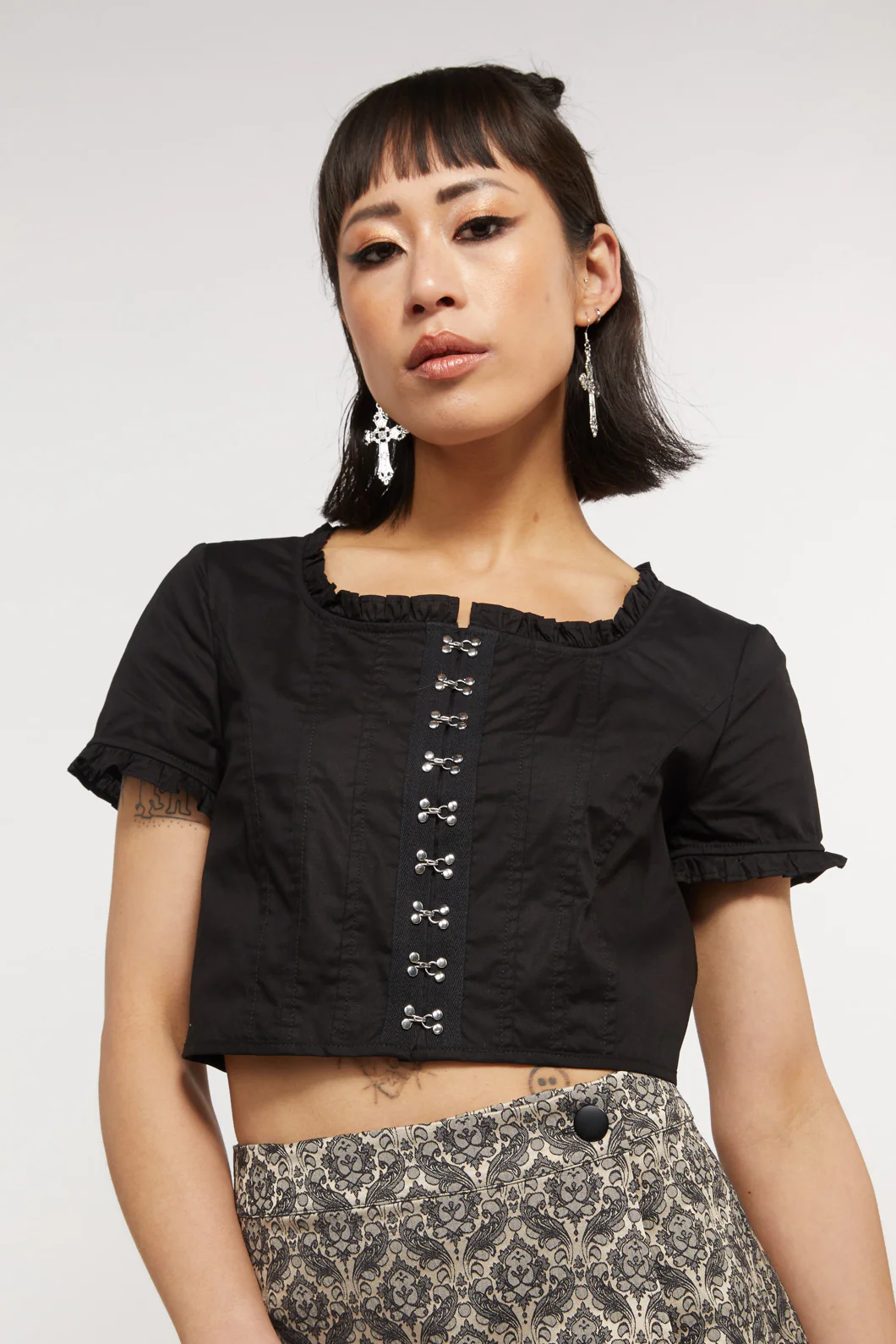 Gothic Secrets Crop Blouse
