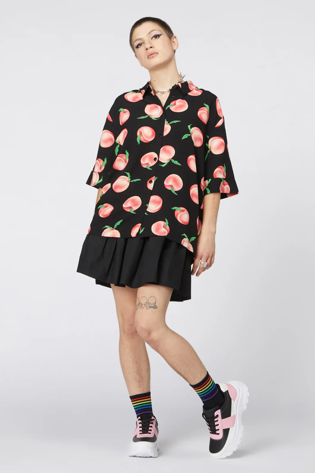 Peachy Viscose Boxy Shirt