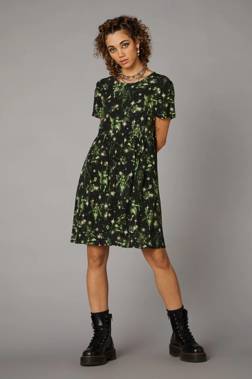 Forest Fairy Print Dress