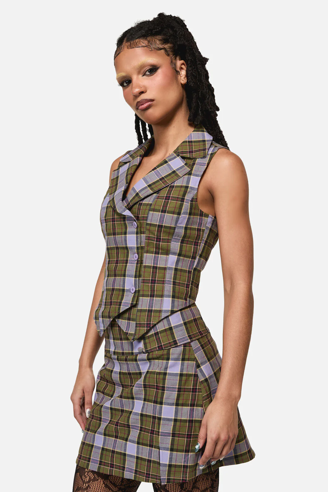 Apothecarius Goth Tartan Vest