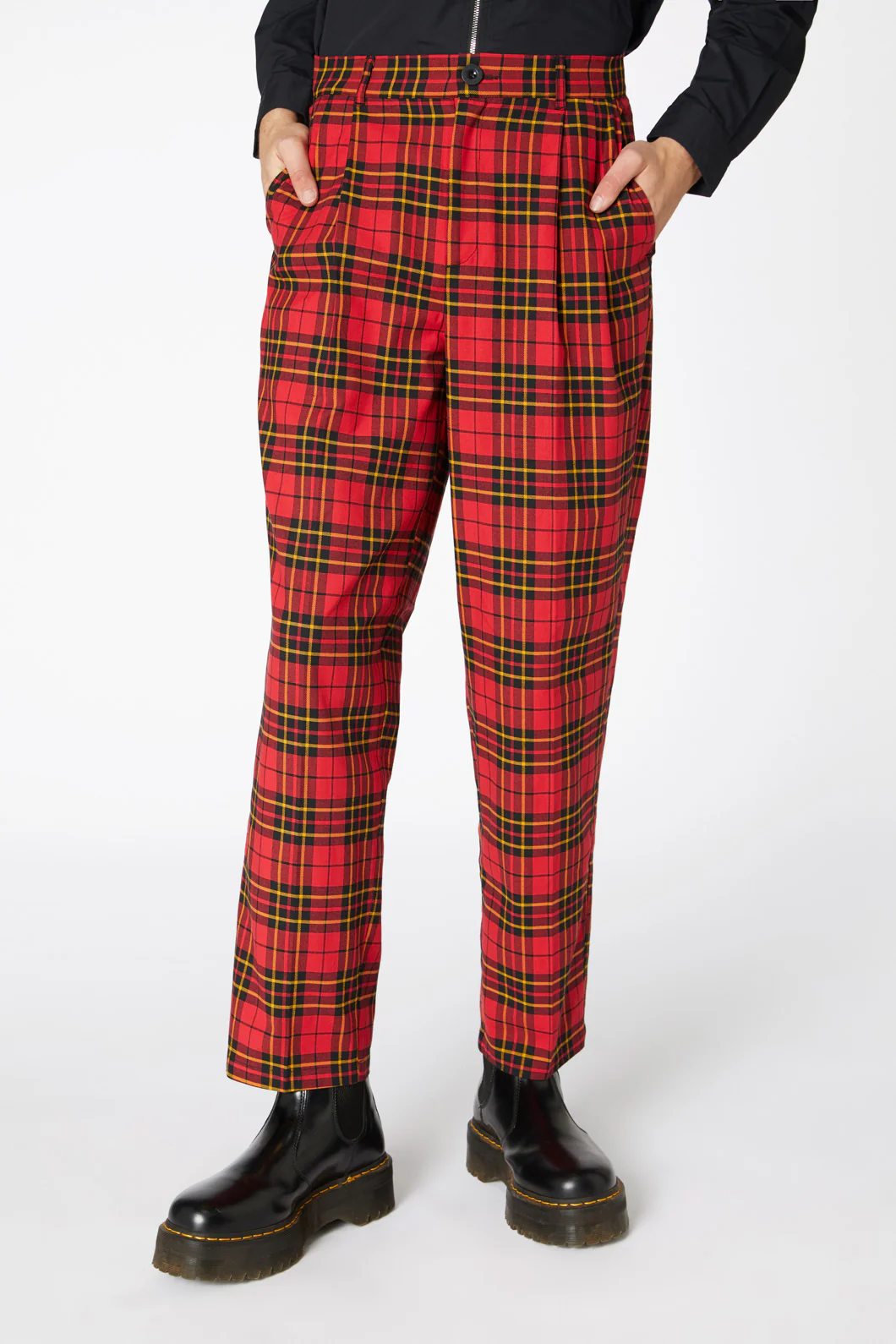 Arcana Tartan Pleat Pant