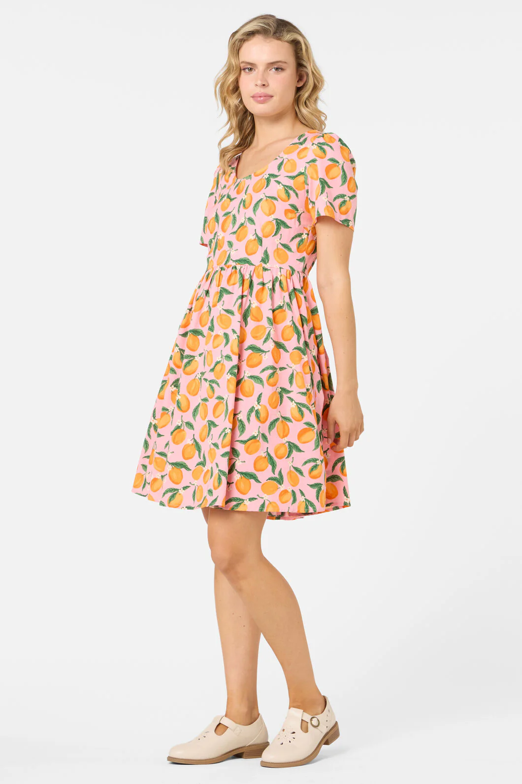 Apricots Short Sleeve Dress