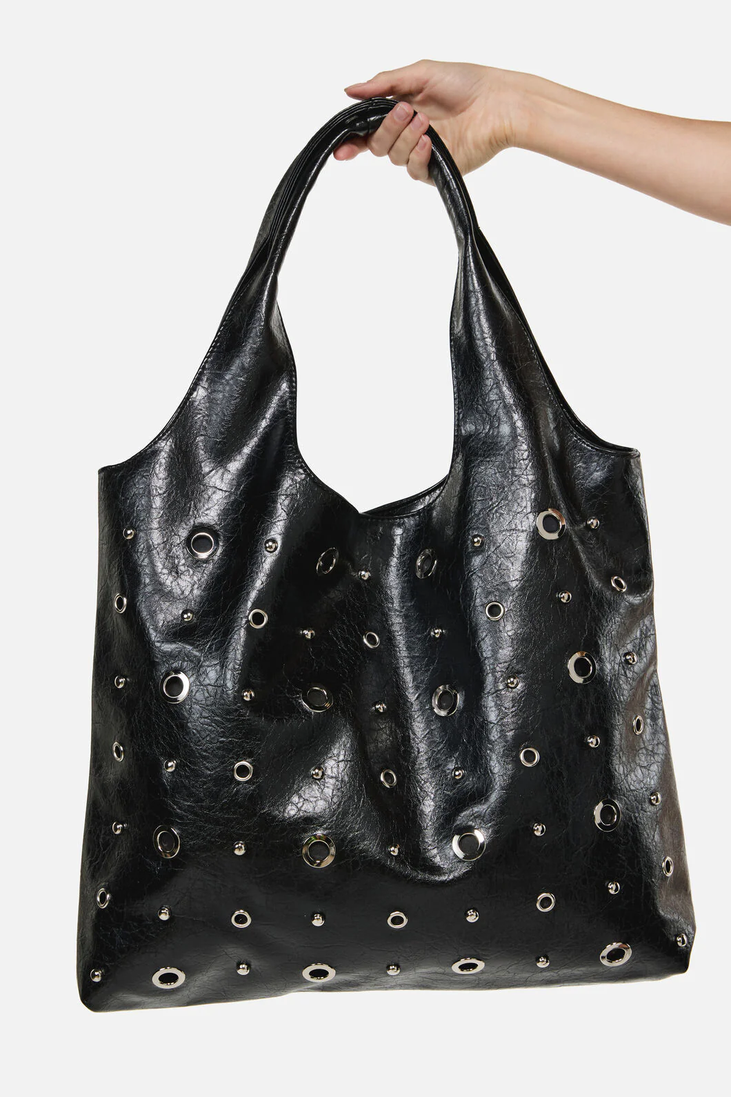 Stud and Eyelet Tote Bag
