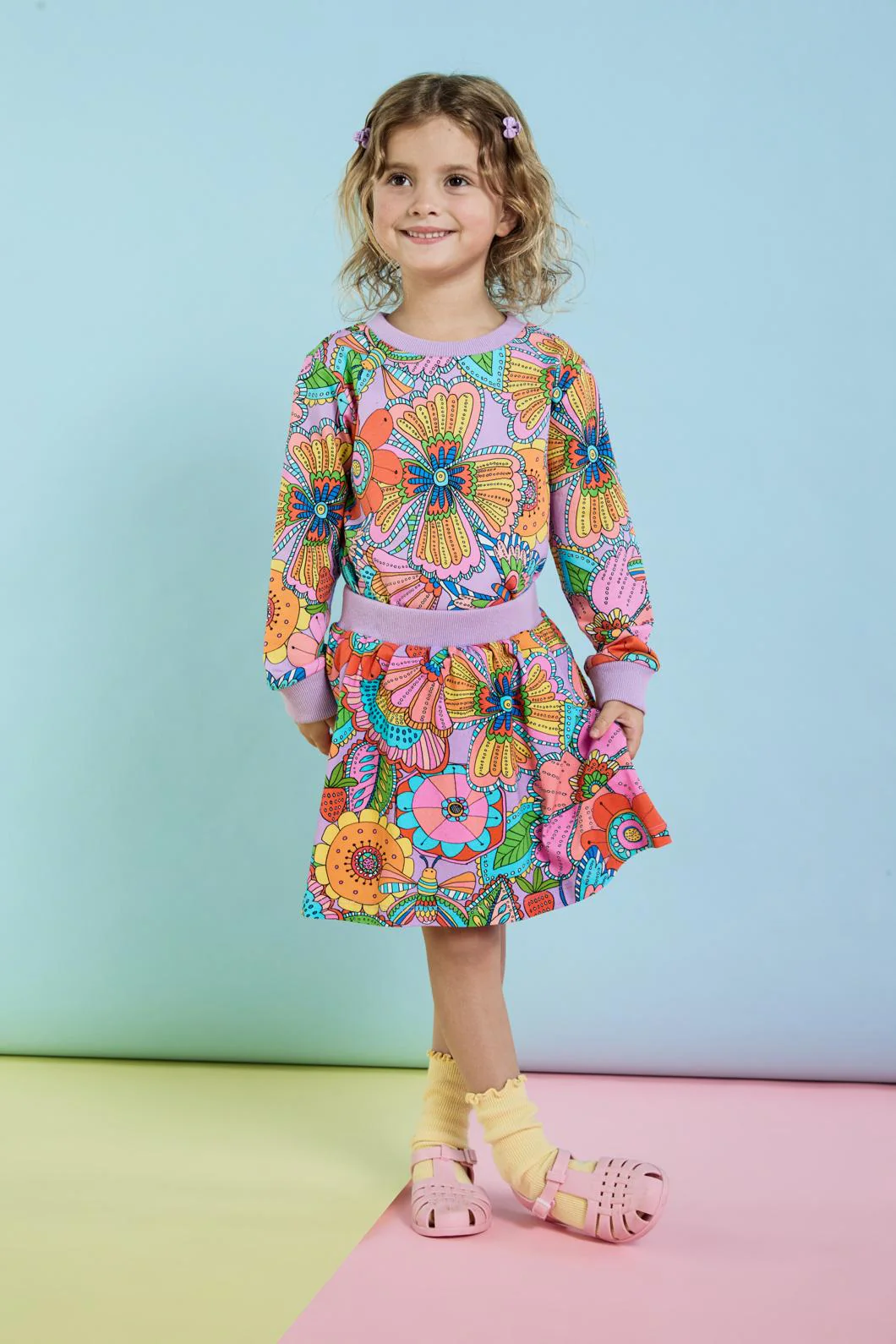 Paisley Floral Kids Skirt