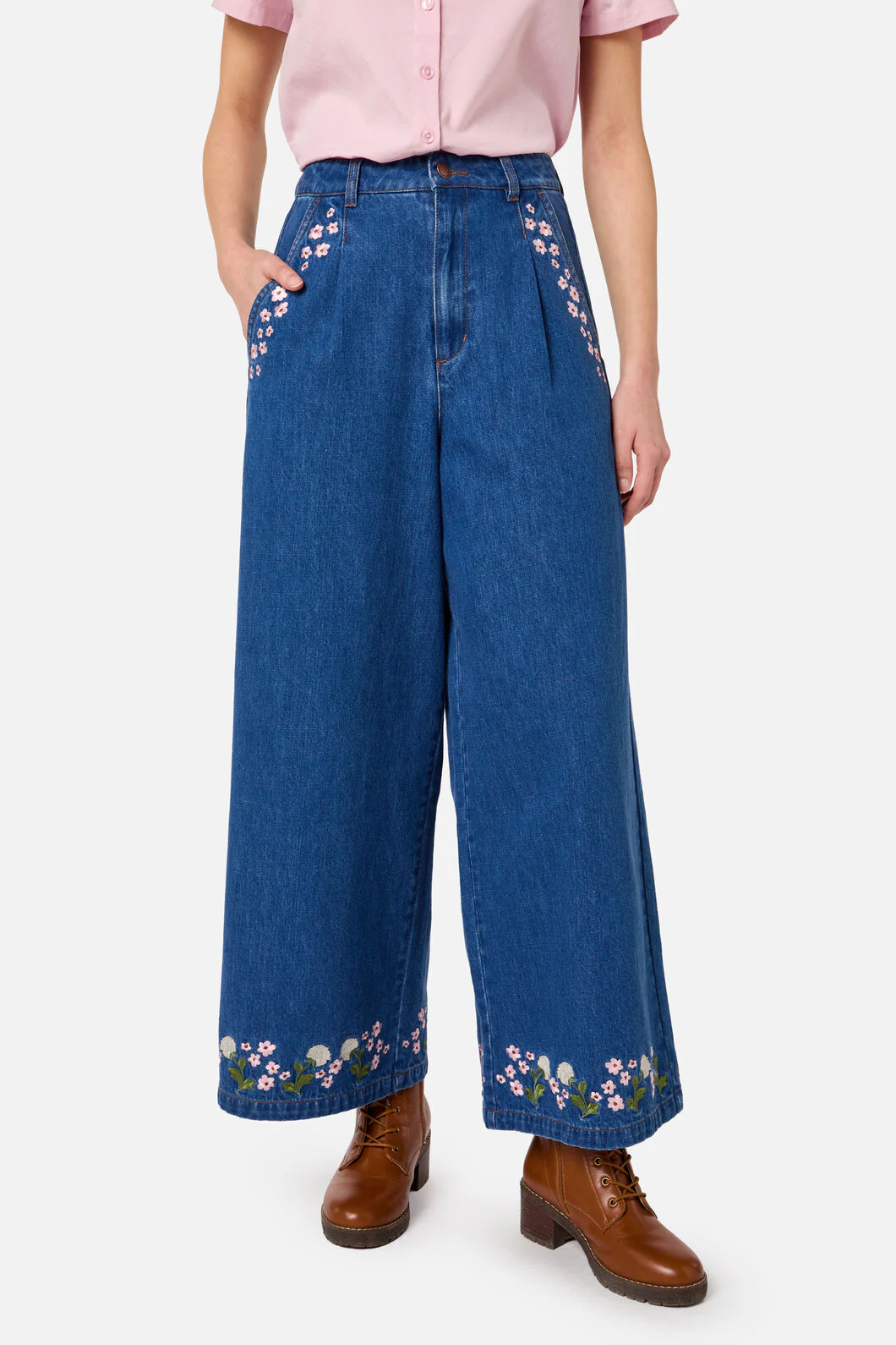 Dandelions Emb Denim Culotte