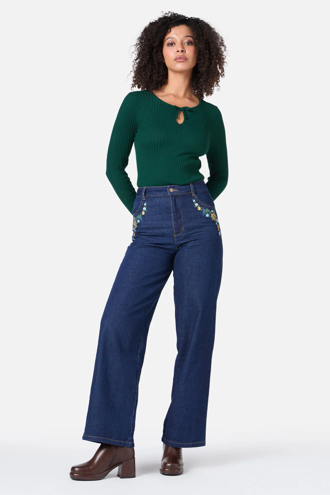 Ada Embroidered Jean