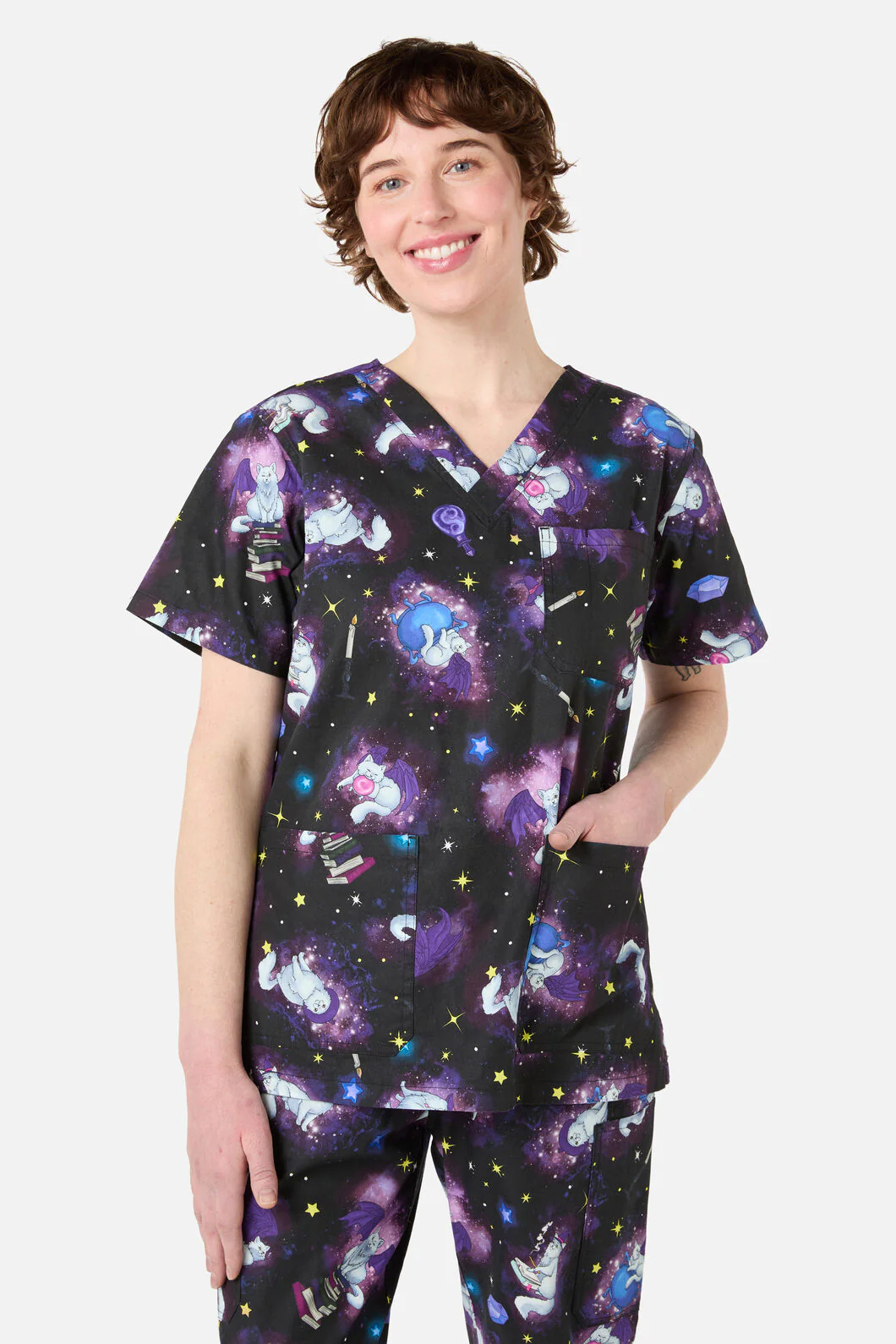 Magic Cats Scrub Set