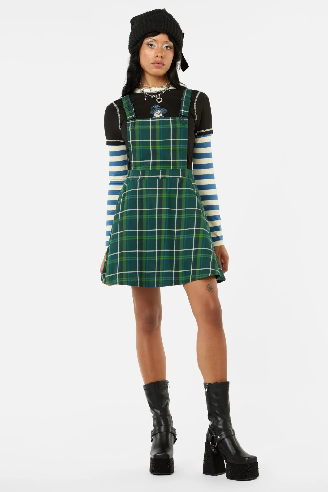 Jester Tartan Bib N Brace Pinafore
