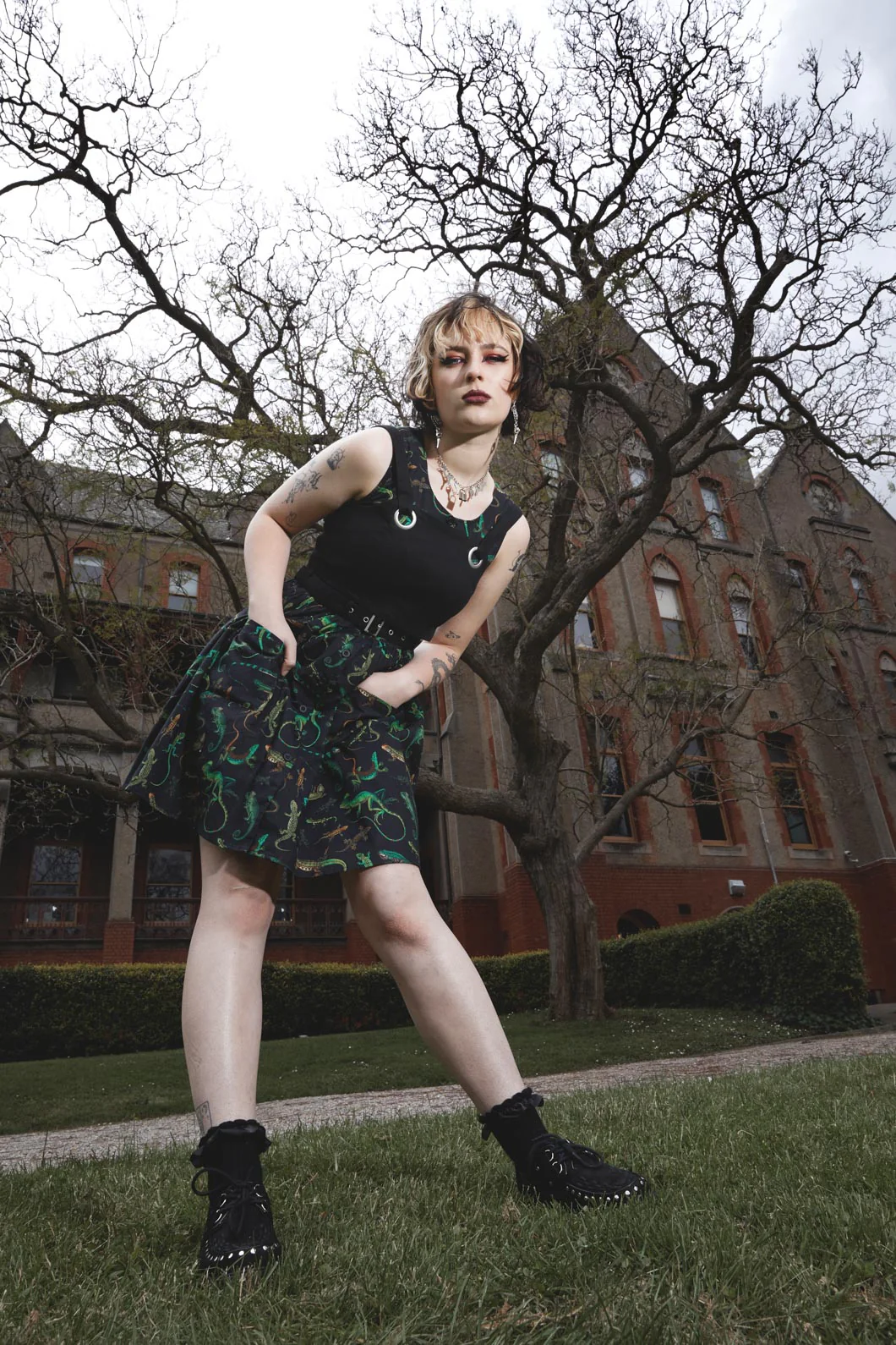 Lizard Fam Cotton Dress