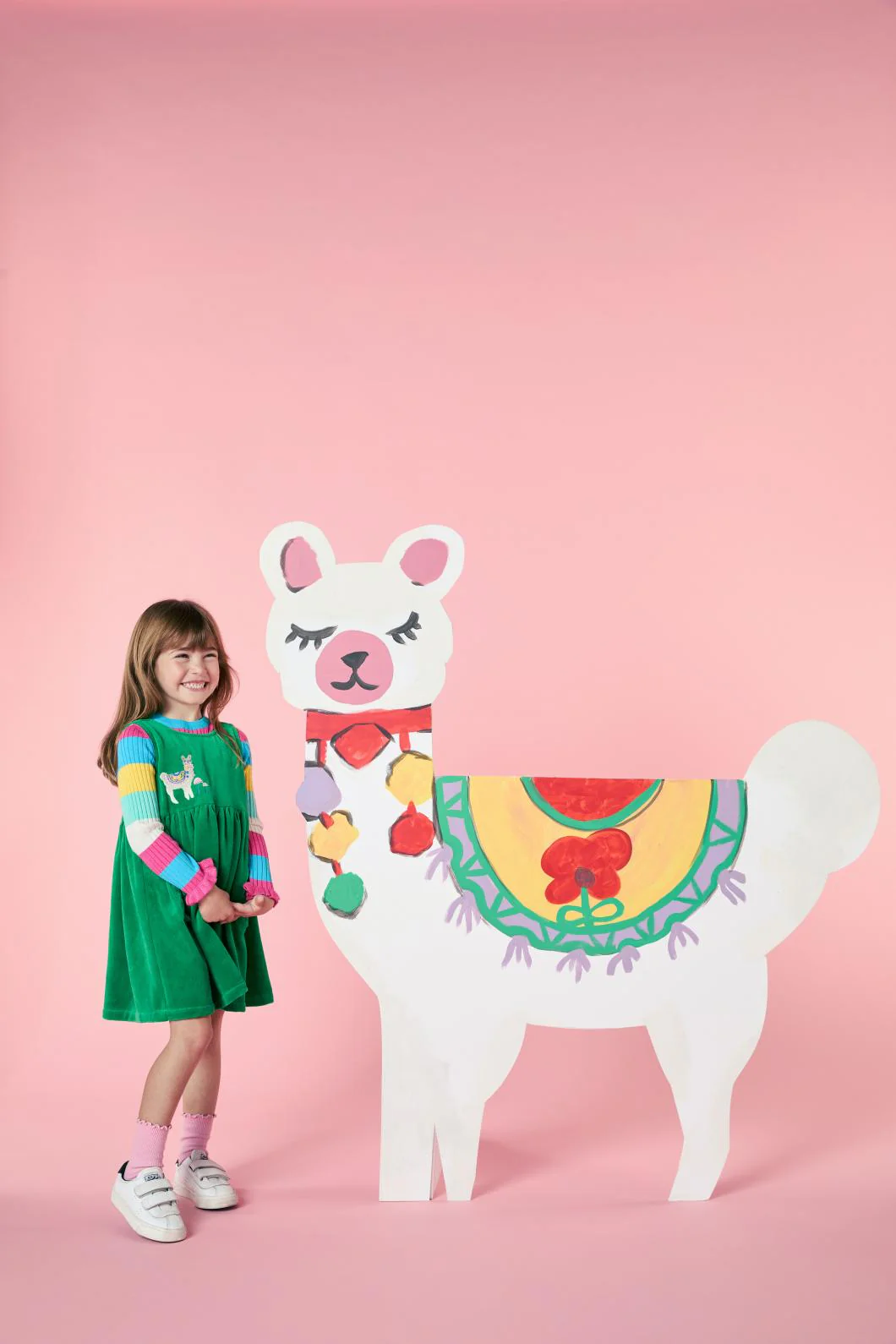 Llama Kids Velour Tunic