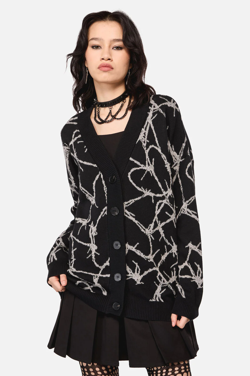 Sharp Hearted Oversized Cardigan