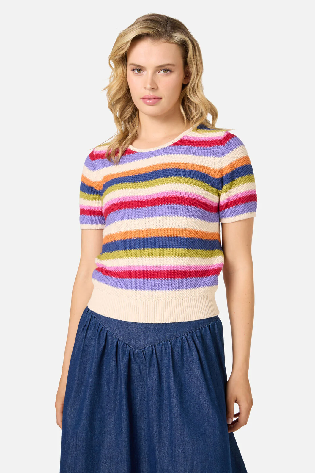 Perri Stripe Knit Top