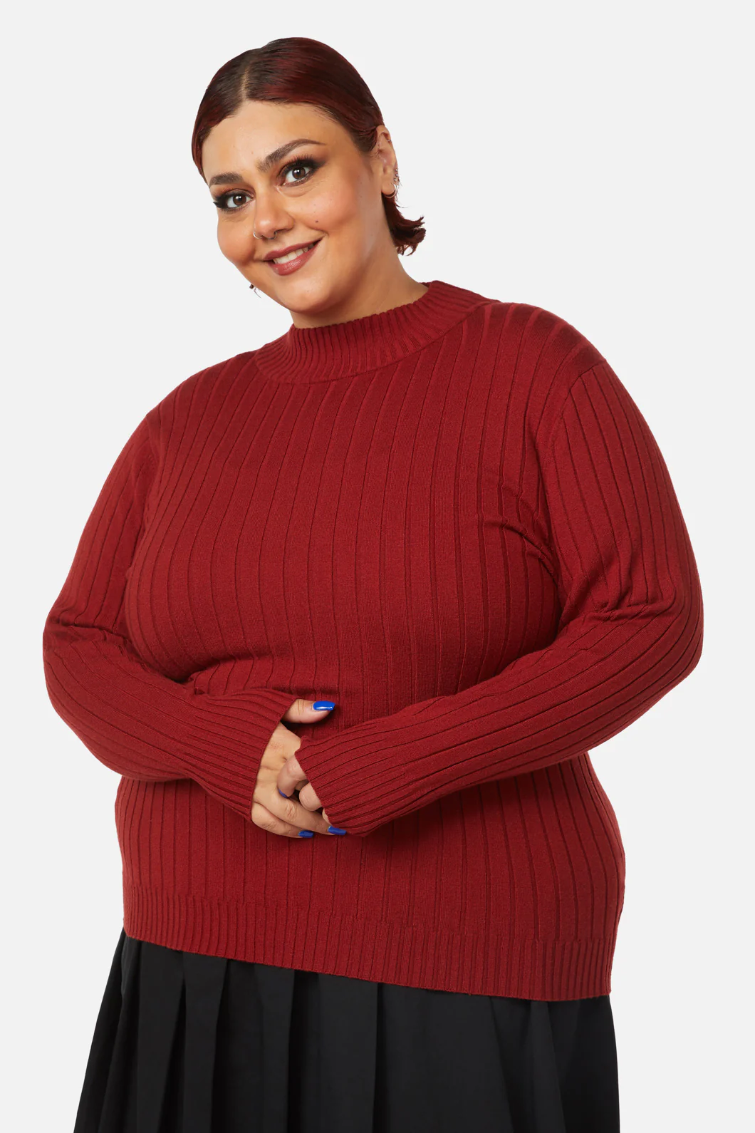 Curve Grave Respect Knit Skivvy