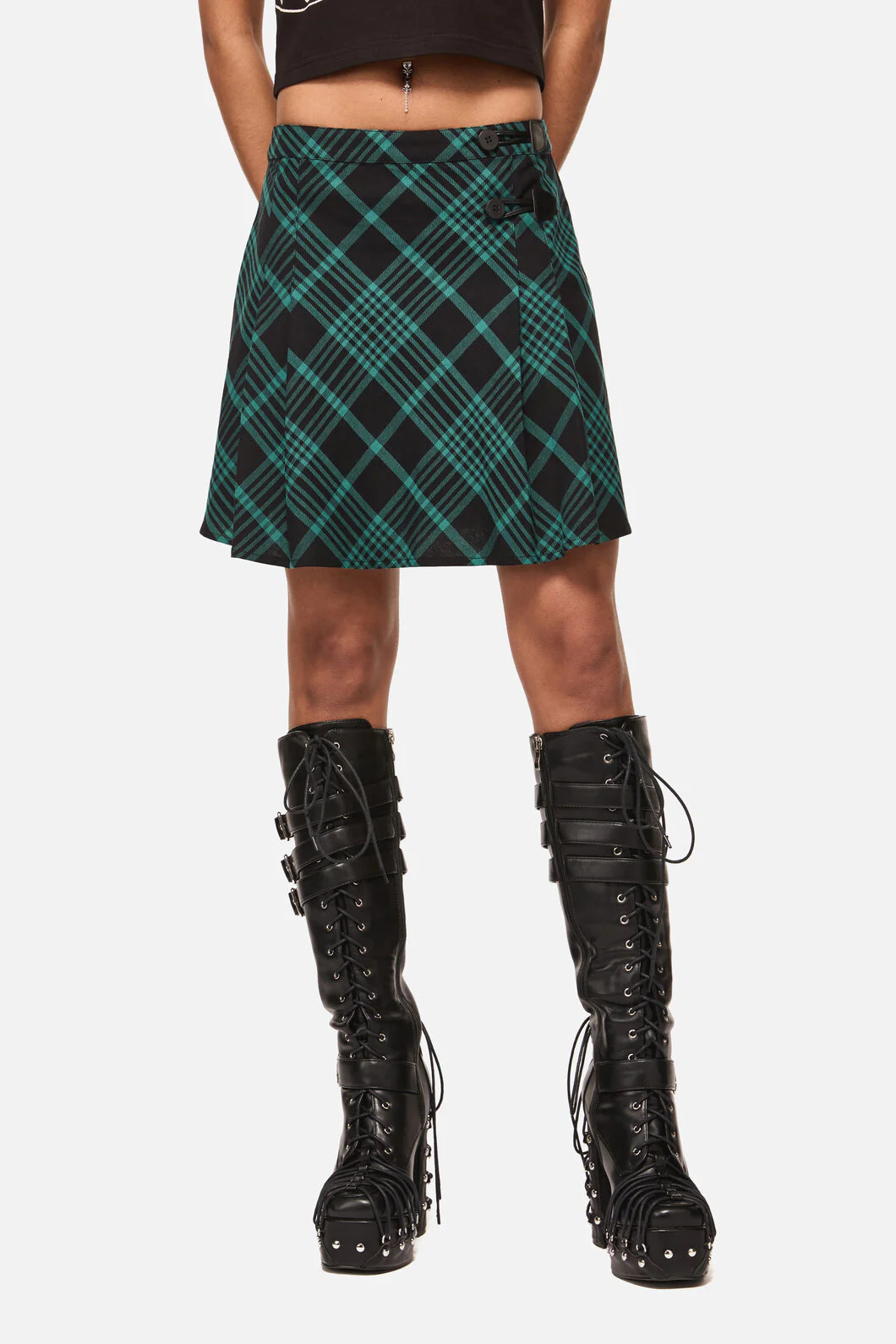 Conjuring Tartan Goth Skirt