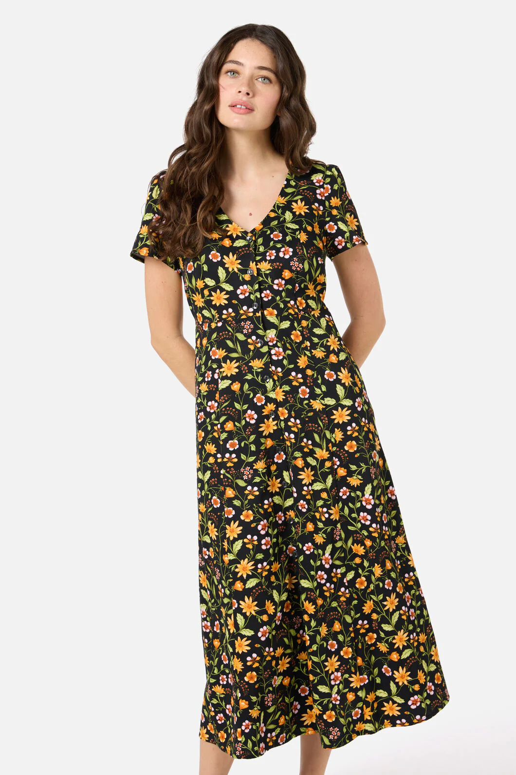 Alyssa Floral Midi Dress