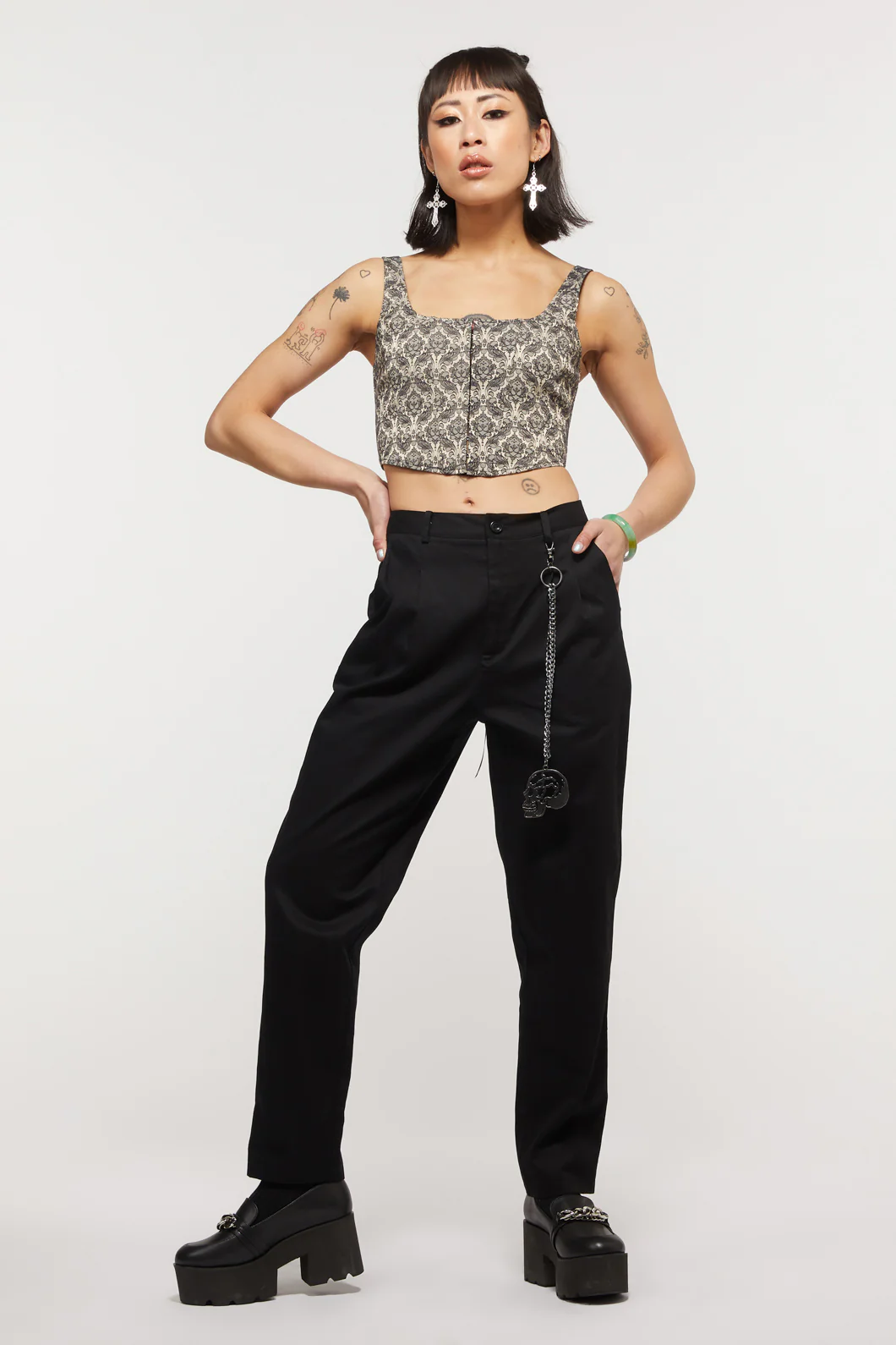 Goth Chain Clip Pants