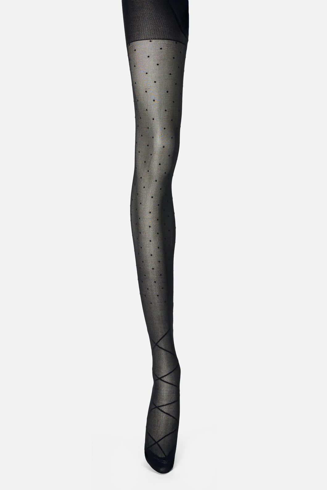 Black Spot & Bow Tights