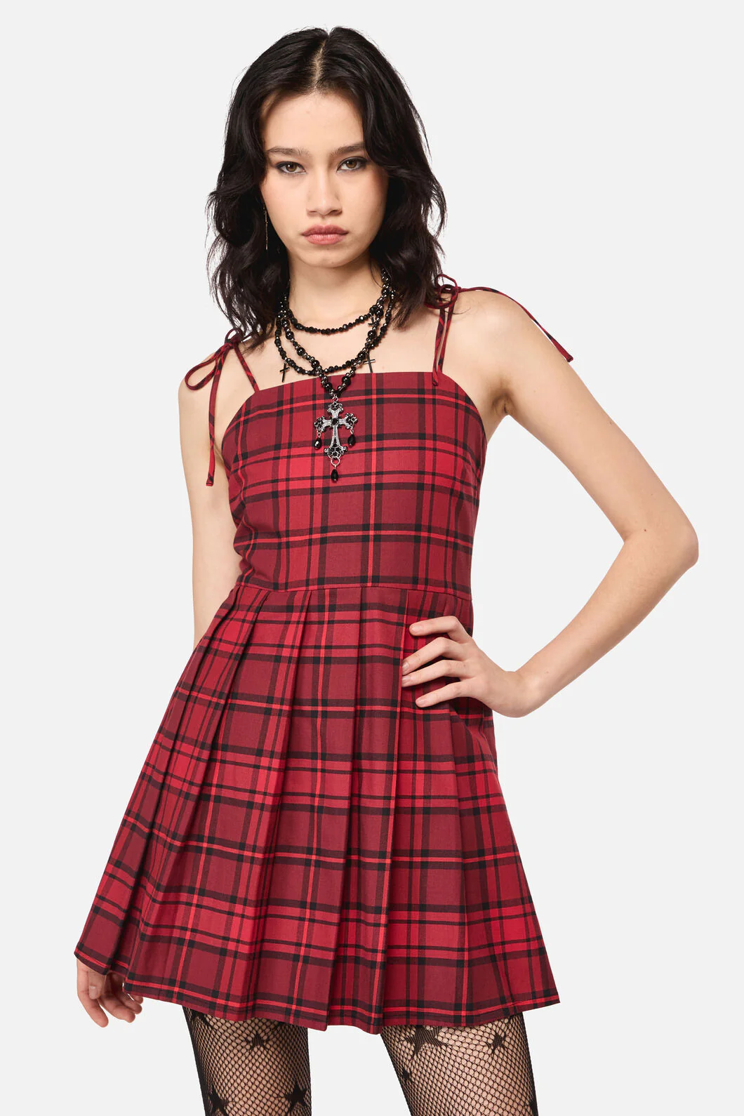 Over It Tartan Dress