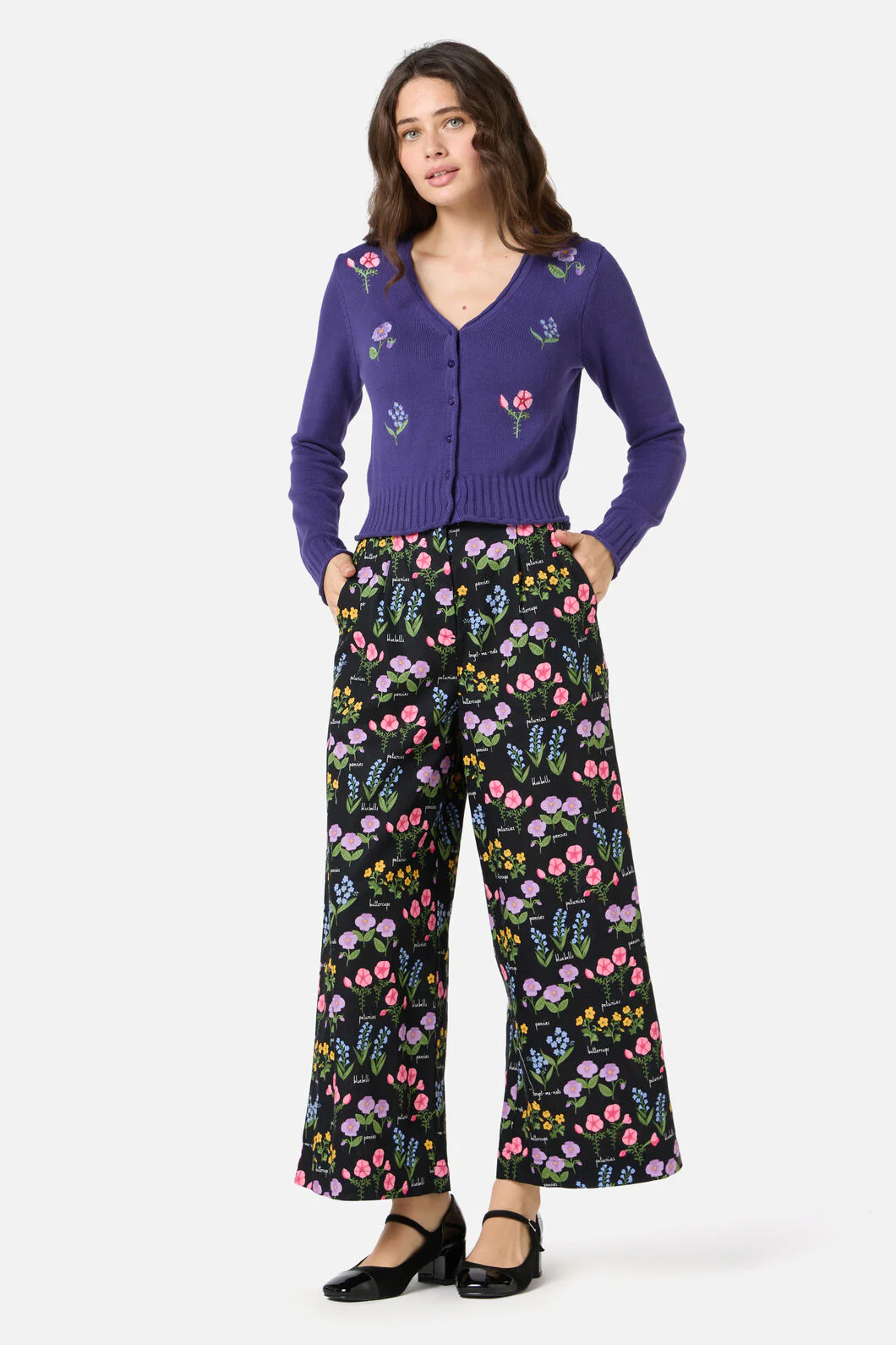 Flower Patch Emb Cardigan