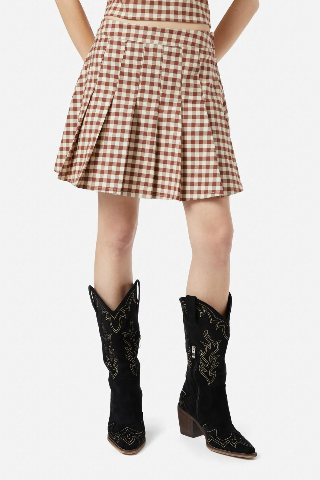 Saloon Gingham Skirt