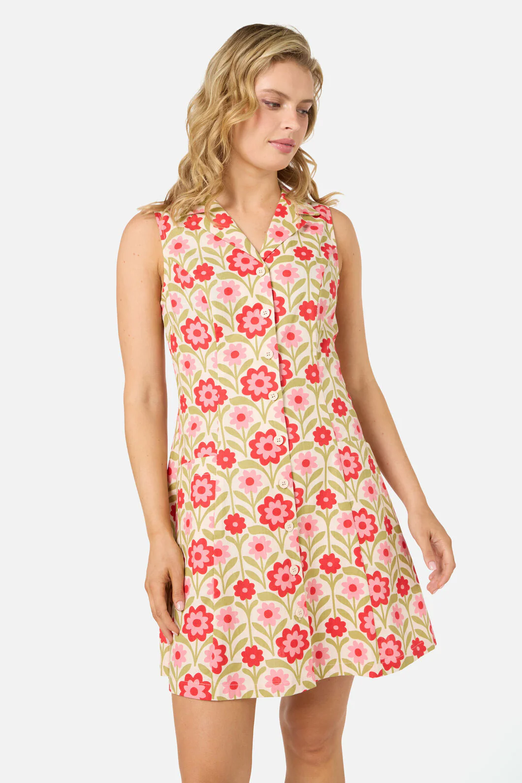 Cleo Geo Mini Collared Dress