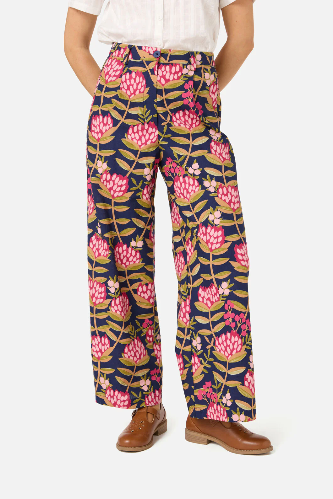 Protea Flower Relaxed Pant
