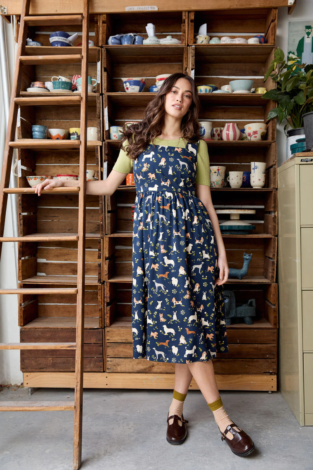 Cute Dogs Midi Dress