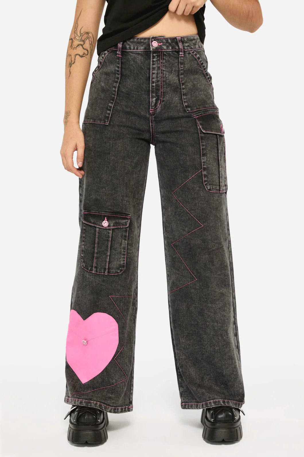 Laneway Acid Wash Pocket Cargo