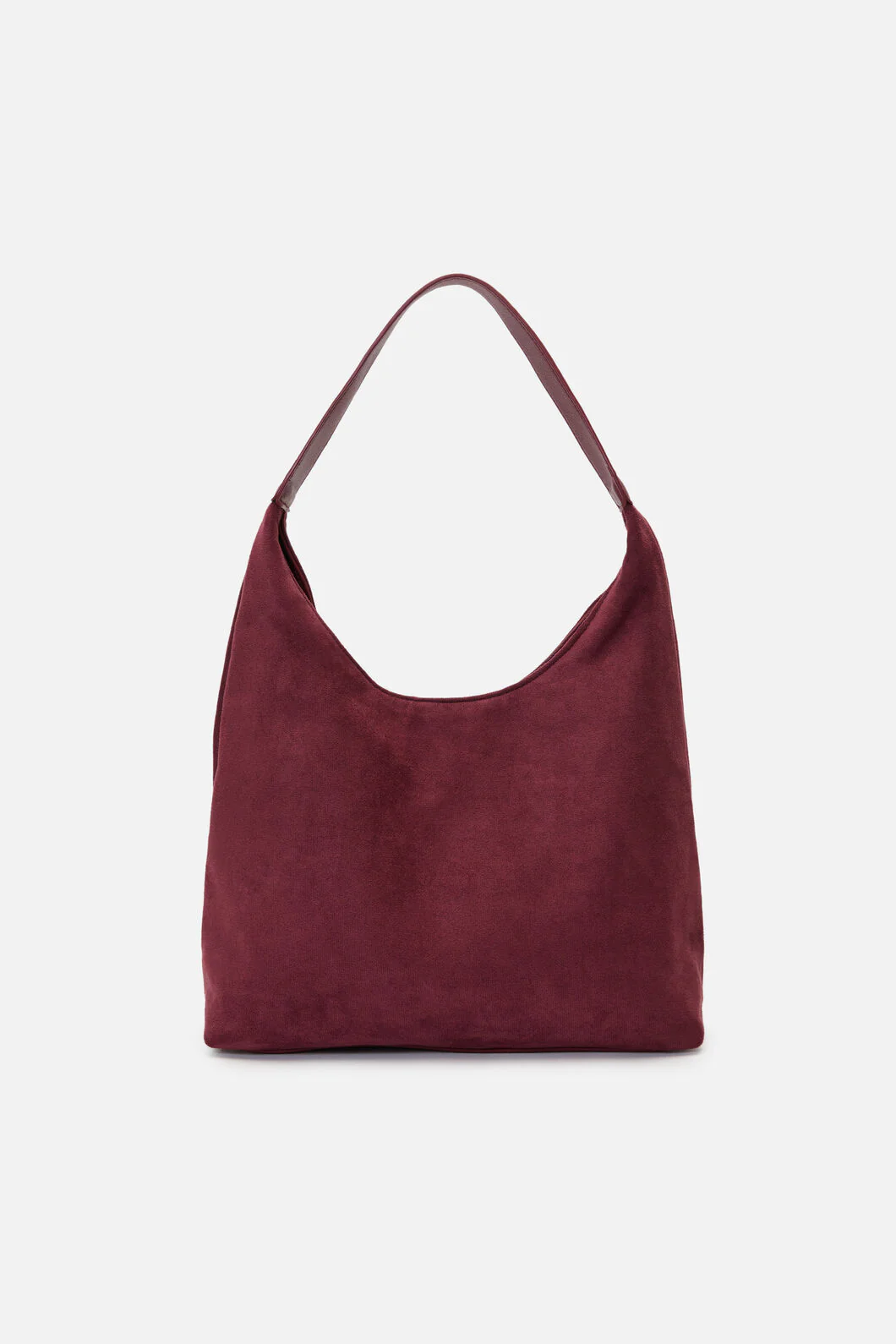 Faux Suede Slouch Bag