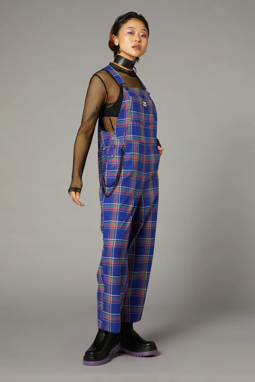 Werewolf Tartan Goth Overall