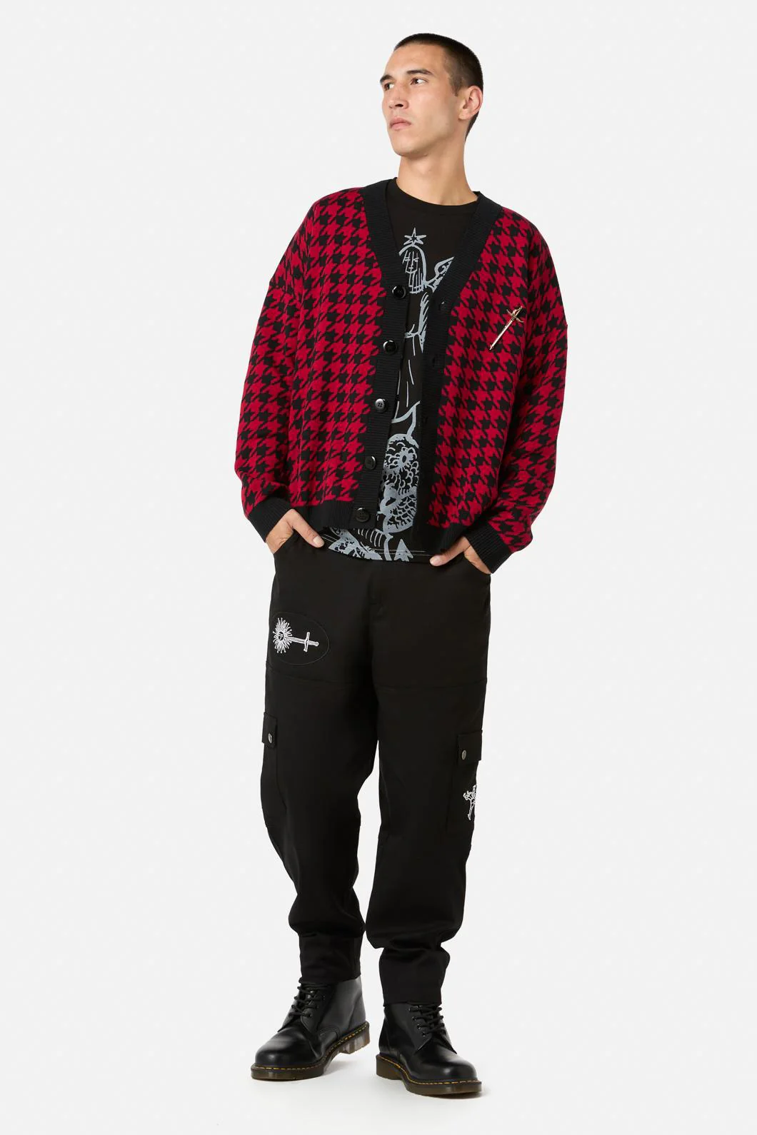 Virtue Houndstooth Cardi