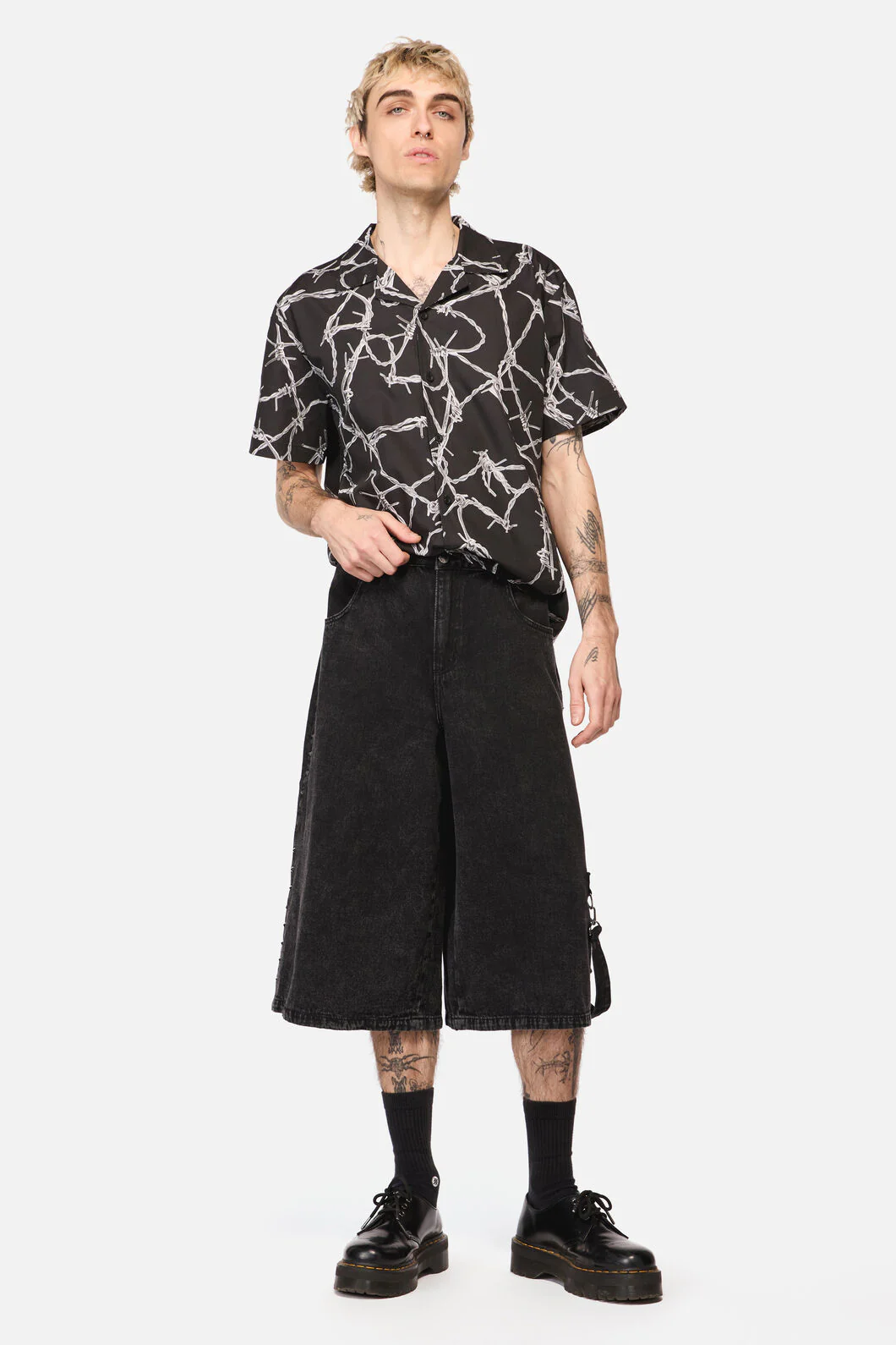 Lawless Stud Wide Leg Jeans