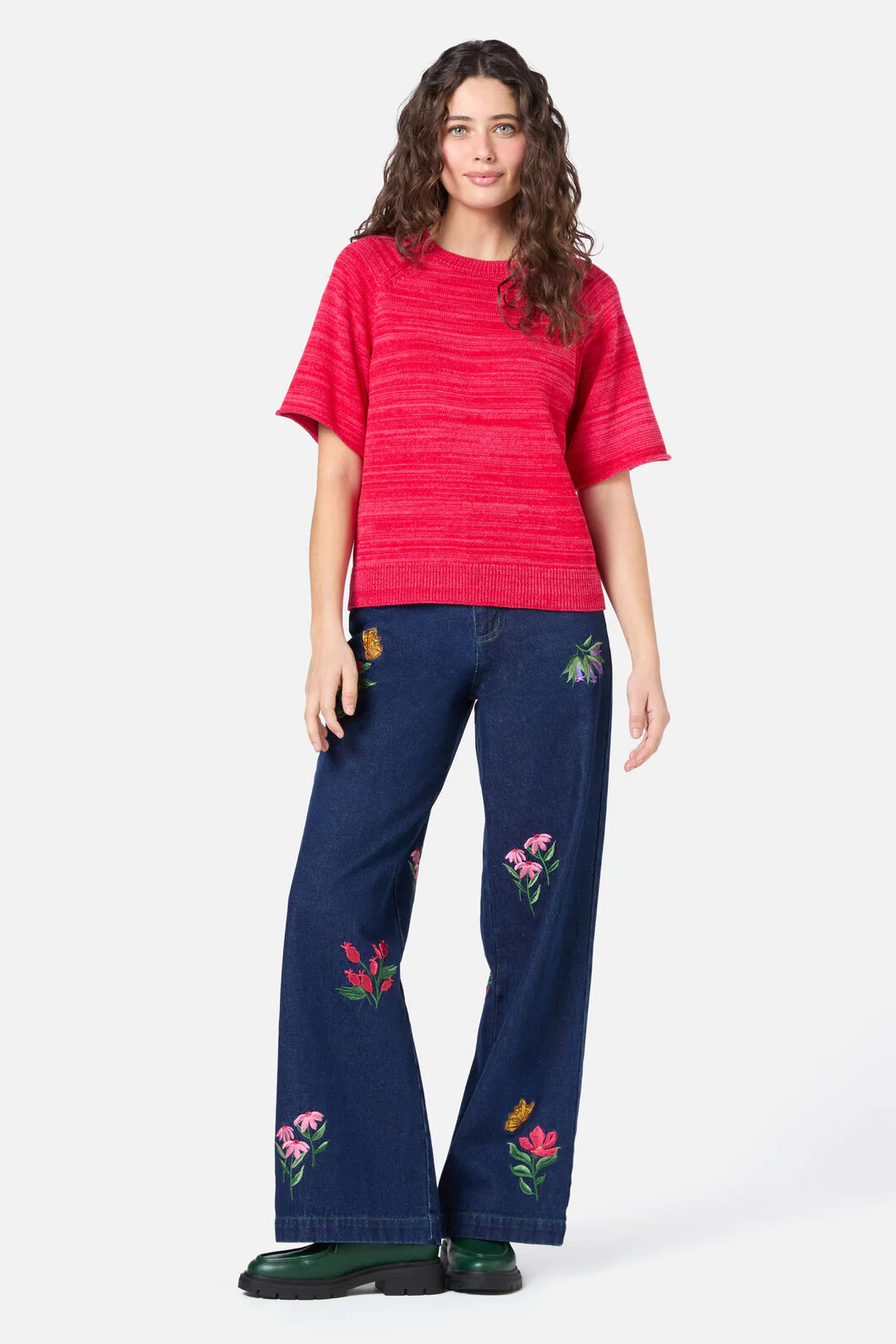 Fern Short Sleeve Knit Top