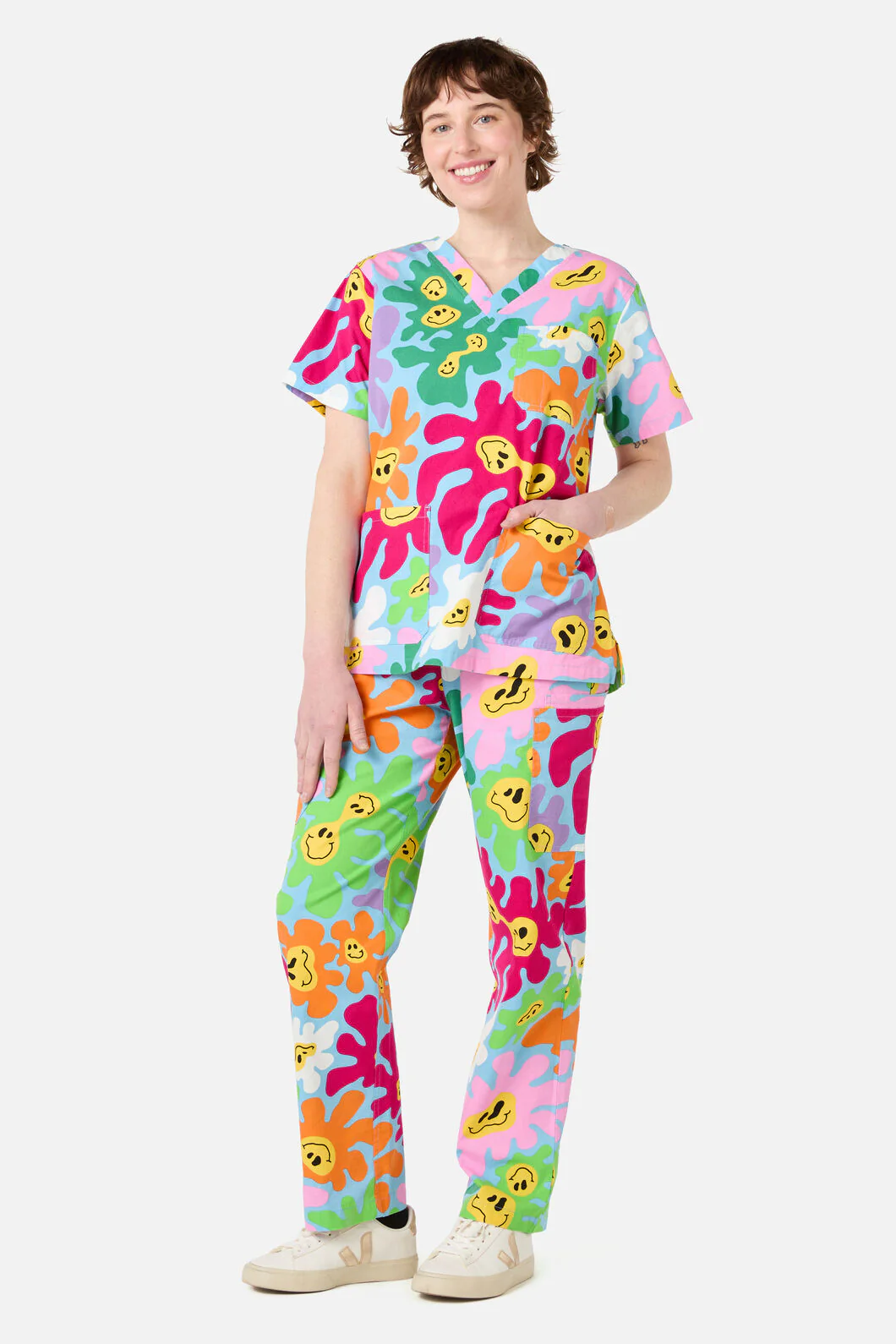 Flower Flow Scrub Set