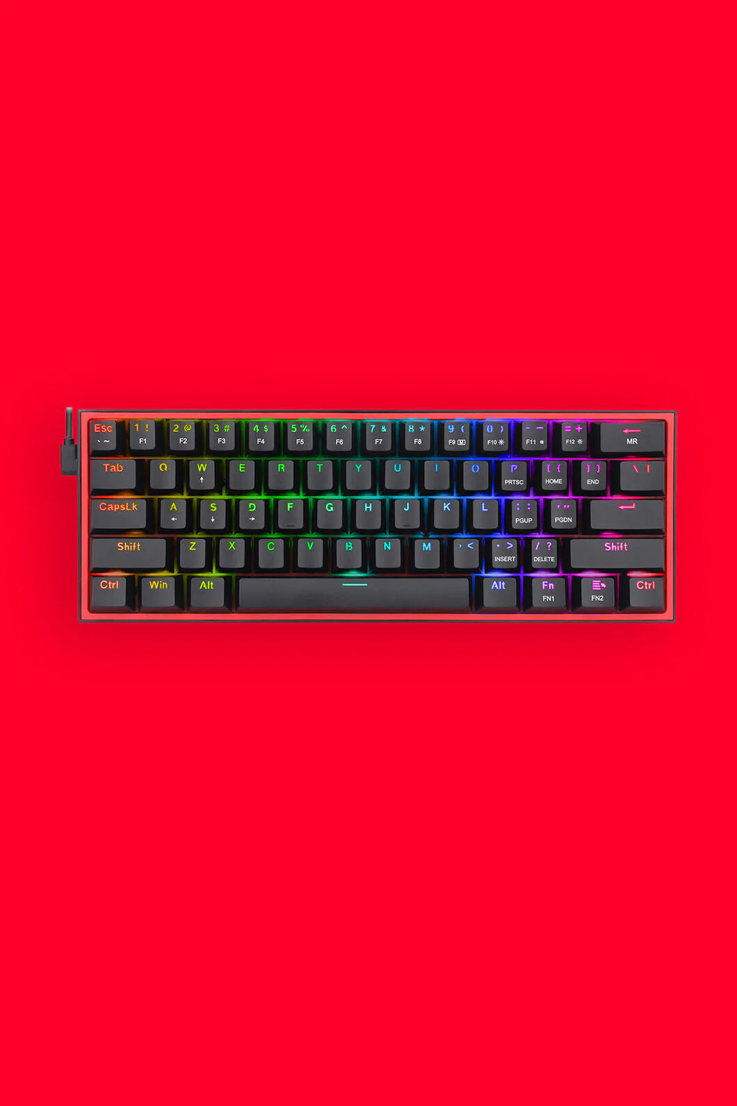 K617-RGB Fizz 61Key Wired Keyboard (Black)