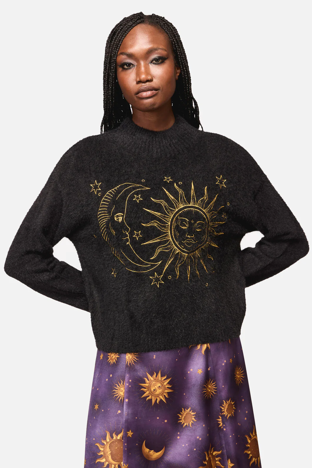 Sun And Moon Goth Knit