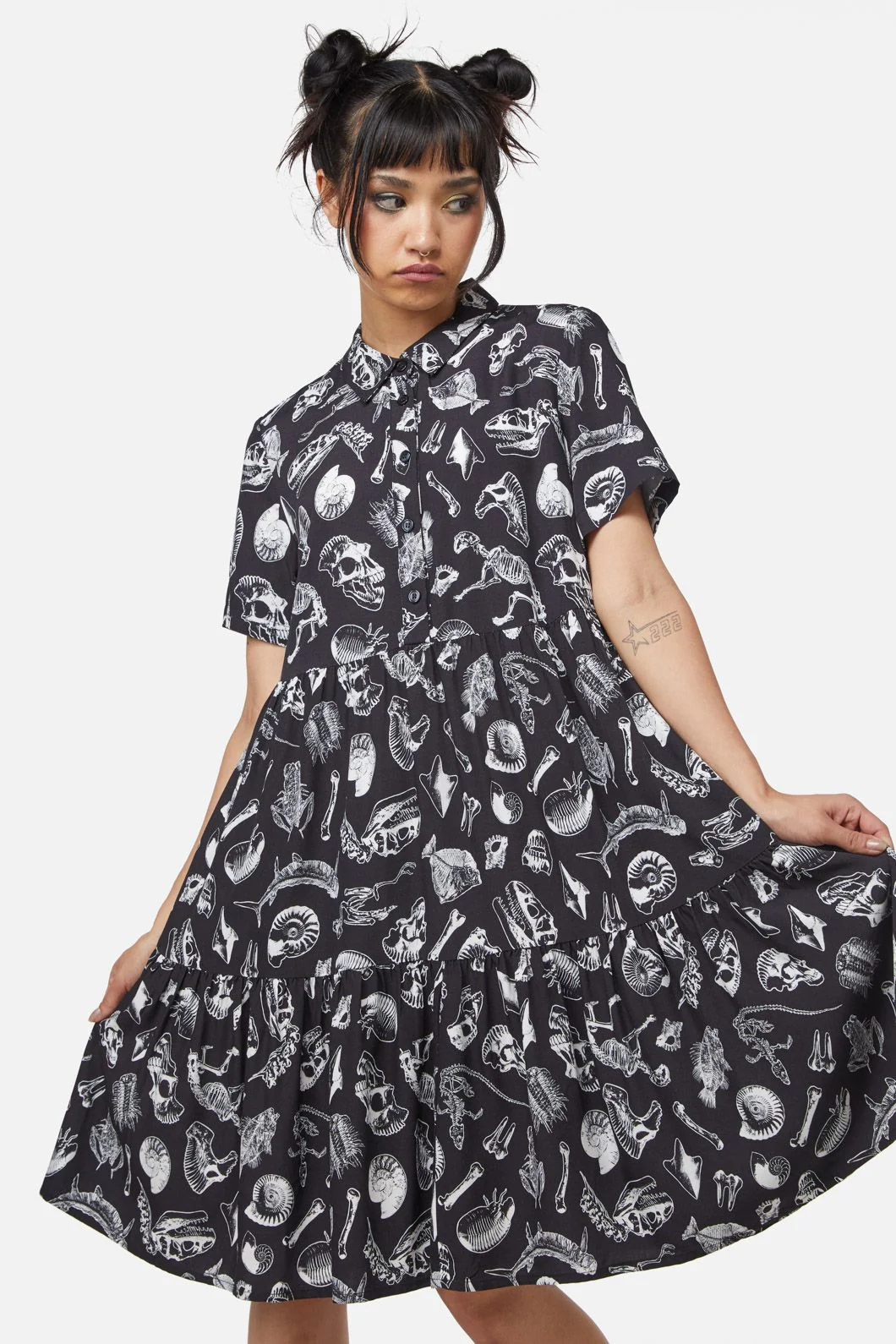 Body Fossils Printed Dress