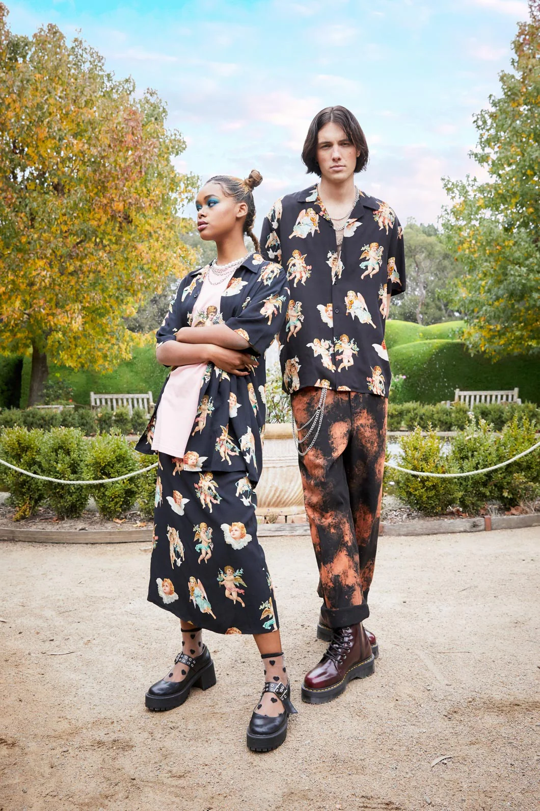 Cherub Viscose Print Shirt