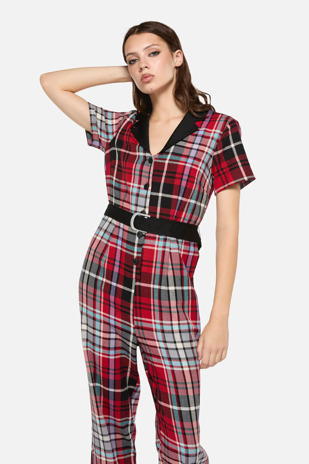 Scorpion Tartan Jumpsuit