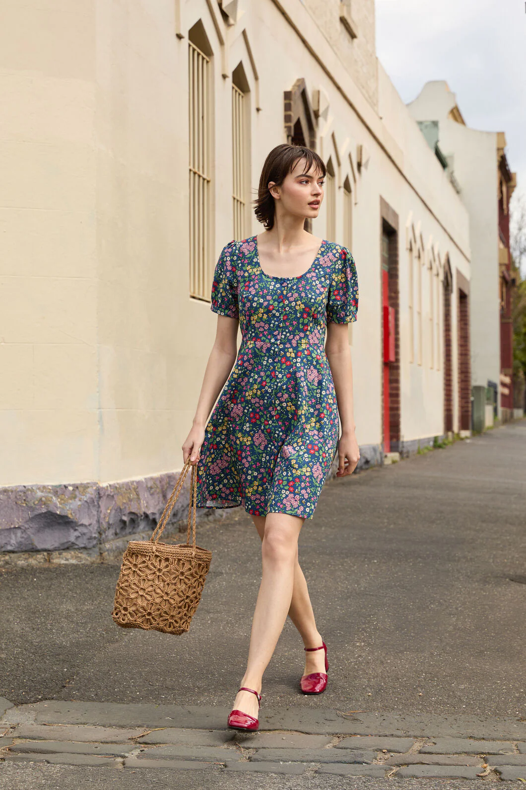 Libby Bee Ditsy Mini Dress