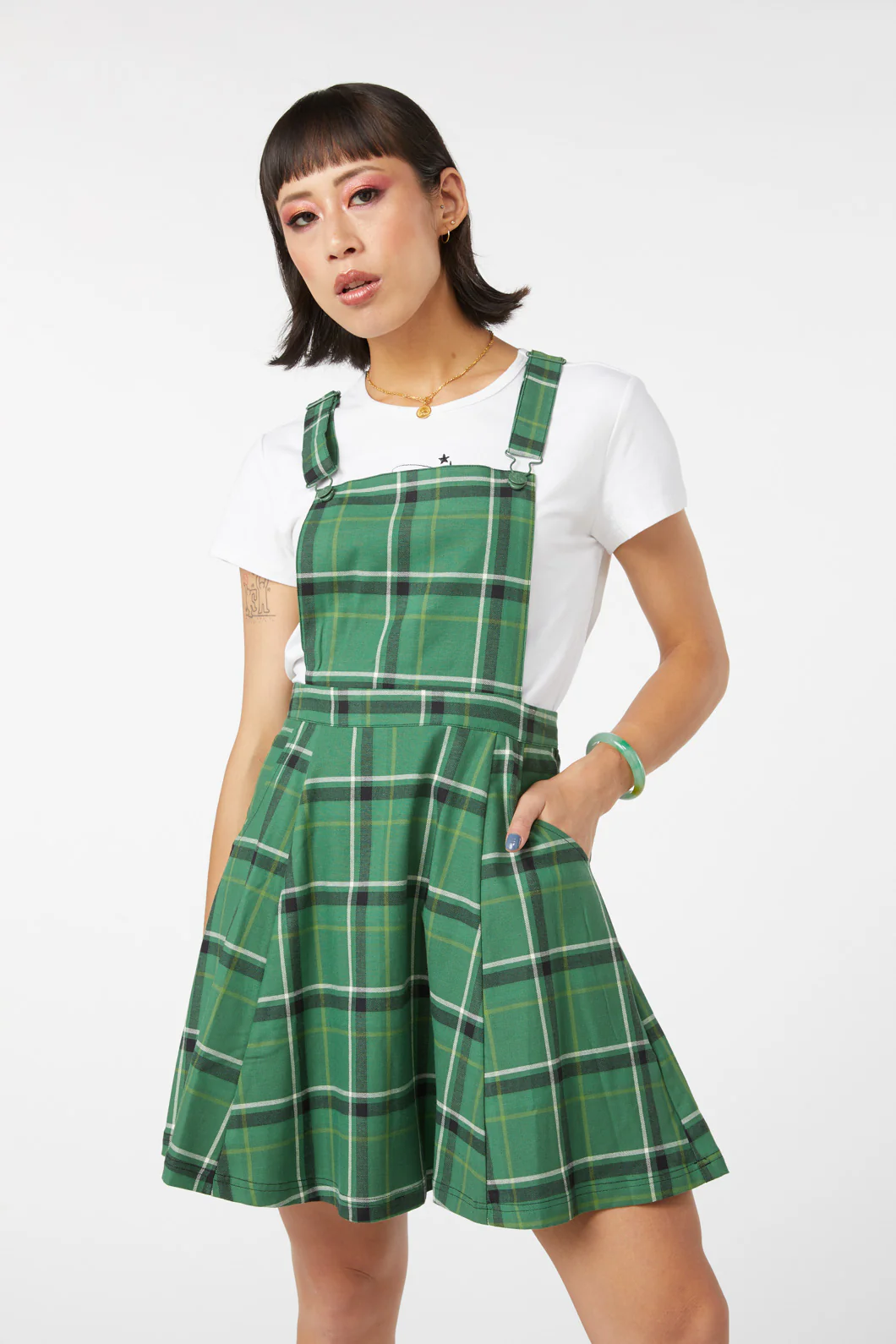 Forest Tartan Pinafore