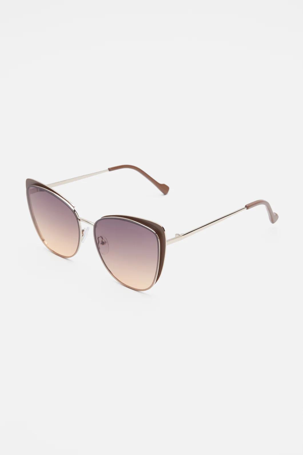 Tan Angled Sunglasses