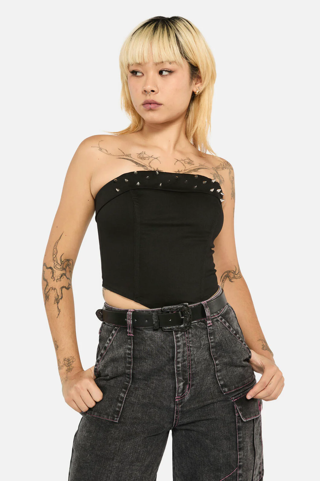 Simple Black Western Belt