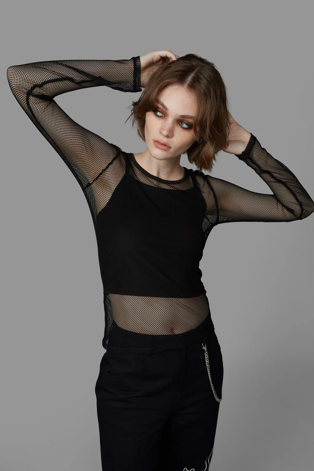 Dead Inside Mesh Top