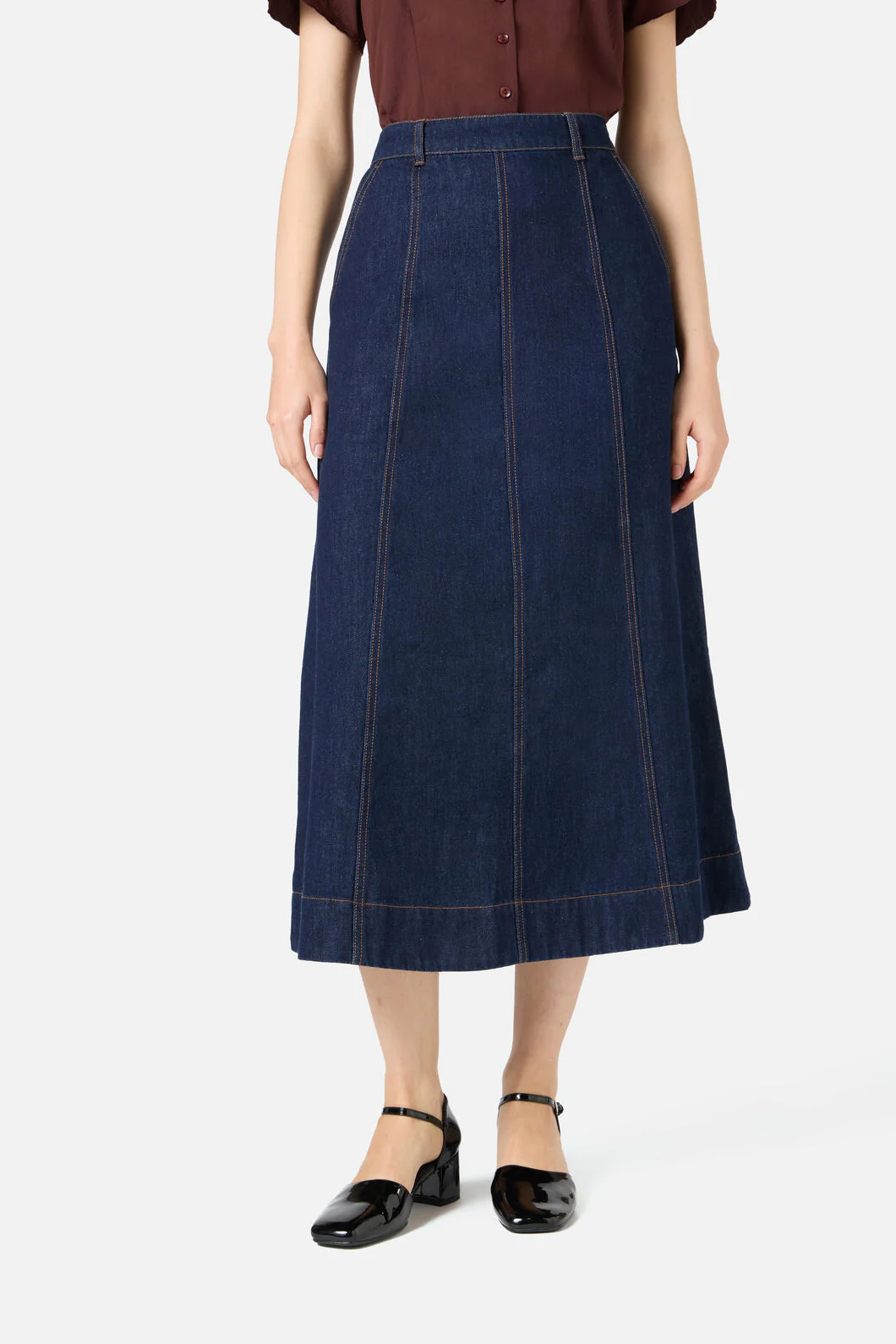 Ophelia Dark Denim Skirt